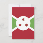 Burundese vlag bedankkaart (Achterkant)