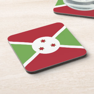Burundese vlag bier onderzetter