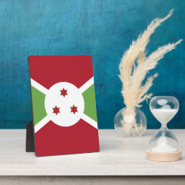 Burundese vlag fotoplaat