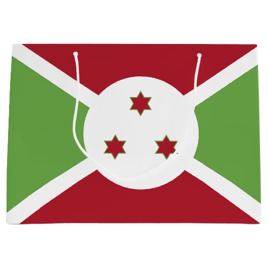 Burundese vlag groot cadeauzakje (Voorkant)