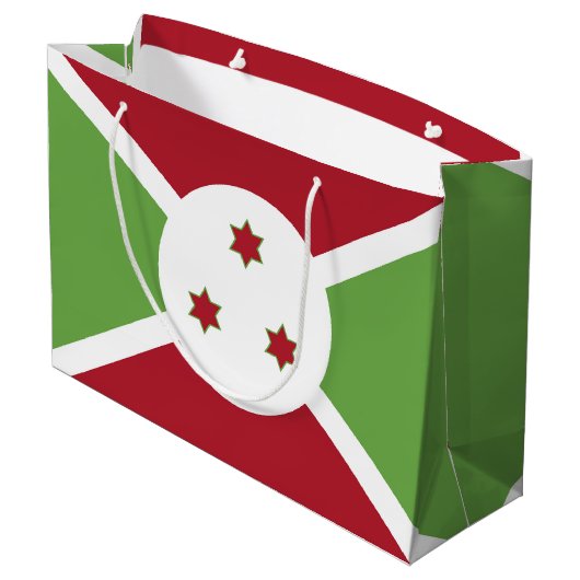 Burundese vlag groot cadeauzakje (Achterkant Gekanteld)