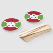 Burundese vlag handwaaier (Niet-gemonteerd)