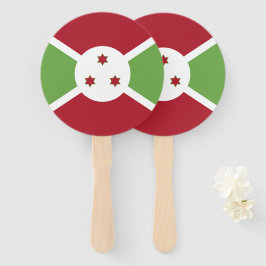 Burundese vlag handwaaier