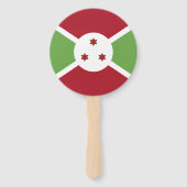 Burundese vlag handwaaier (Voorkant)