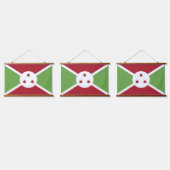 Burundese vlag hangend wandkleed (Driedubbel)