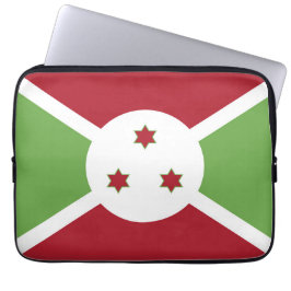 Burundese vlag laptop sleeve