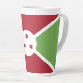 Burundese vlag latte mok (Rechterhoek)