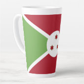 Burundese vlag latte mok (Linkerhoek)