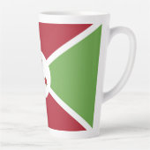 Burundese vlag latte mok (Rechts)