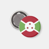 Burundese vlag magneet (Voorkant / Achterkant)