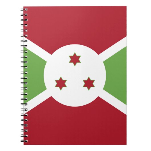 Burundese vlag notitieboek (Voorkant)