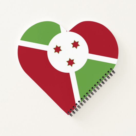 Burundese vlag notitieboek (Achterkant)