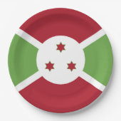 Burundese vlag papieren bordje (Voorkant)