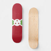 Burundese vlag persoonlijk skateboard (Voorkant)