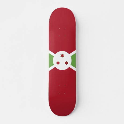 Burundese vlag persoonlijk skateboard (Voorkant)