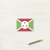 Burundese vlag post-it® notes (Op bureau)