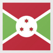 Burundese vlag raamsticker (Vel)