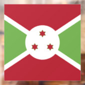 Burundese vlag raamsticker (Vel 2)