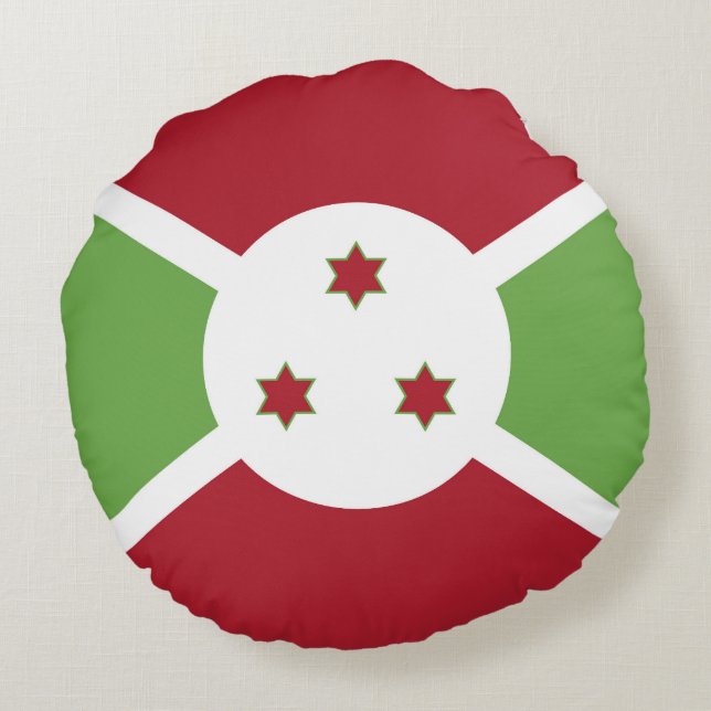 Burundese vlag rond kussen (Achterkant)