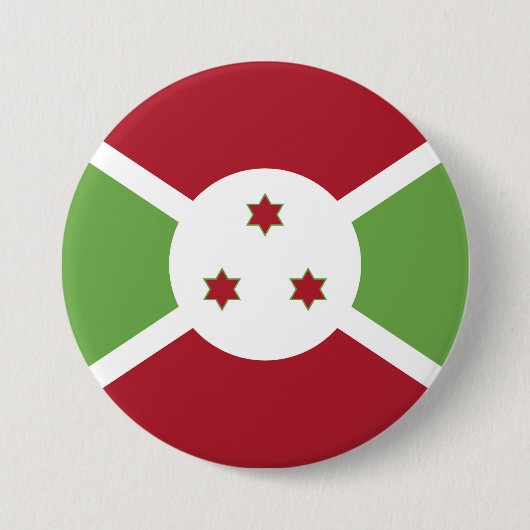 Burundese vlag ronde button 7,6 cm (Voorkant)
