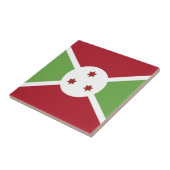 Burundese vlag tegeltje (Zijkant)