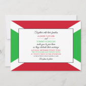 Burundese vlag, vlag van Burundi bruiloft Kaart (Voorkant)