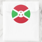 Burundese vlag, vlag van Burundi Ronde Sticker (Tas)