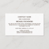 Burundese vlag, vlag van Burundi Visitekaartje (Achterkant)