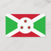 Burundese vlag, vlag van Burundi Visitekaartje (Voorkant)