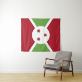 Burundese vlag wandkleed (In Situ (horizontaal))