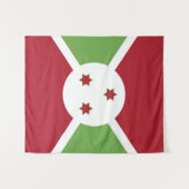 Burundese vlag wandkleed (Voorkant (horizontaal))