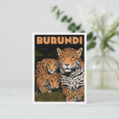 Burundi Afrika Vintage Reizen Briefkaart (Staand voorkant)