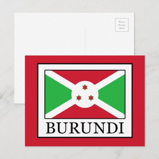 Burundi Briefkaart (Voorkant / Achterkant)