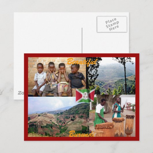 Burundi-Briefkaart Briefkaart (Voorkant / Achterkant)