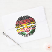 Burundi Burundisch Deutschland Baum Wurzel Ronde Sticker (Envelop)