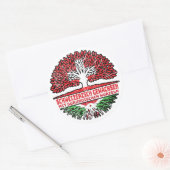 Burundi Burundisch Schweizer Schweiz Baum Wurzel Ronde Sticker (Envelop)