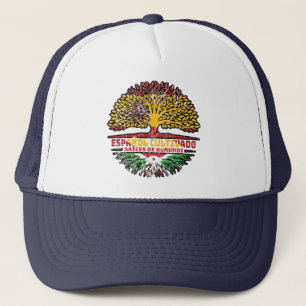 Burundi Burundische Spaans Spanje Boomwortels Vlag Trucker Pet