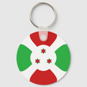 Burundi Fisheye Flag Sleutelhanger