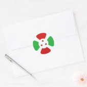 Burundi Fisheye Vlag Sticker (Envelop)