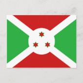 Burundi Flag Briefkaart (Voorkant)