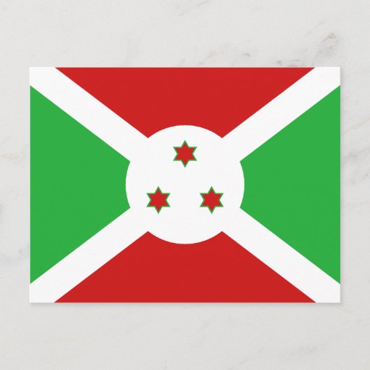 Burundi Flag Briefkaart (Voorkant)