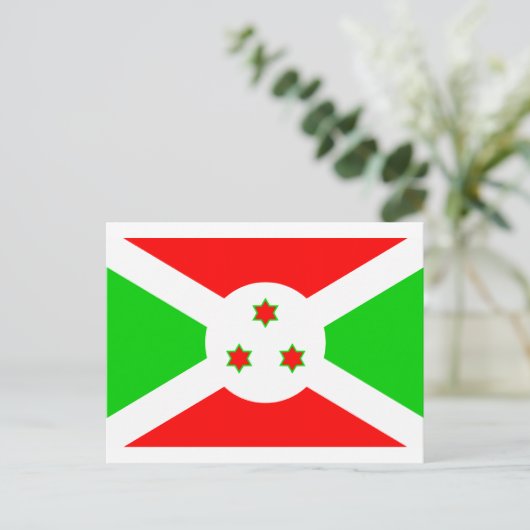 Burundi Flag Briefkaart (Staand voorkant)