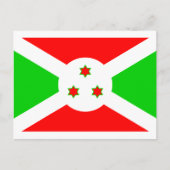 Burundi Flag Briefkaart (Voorkant)