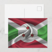 Burundi Flag Briefkaart (Voorkant / Achterkant)