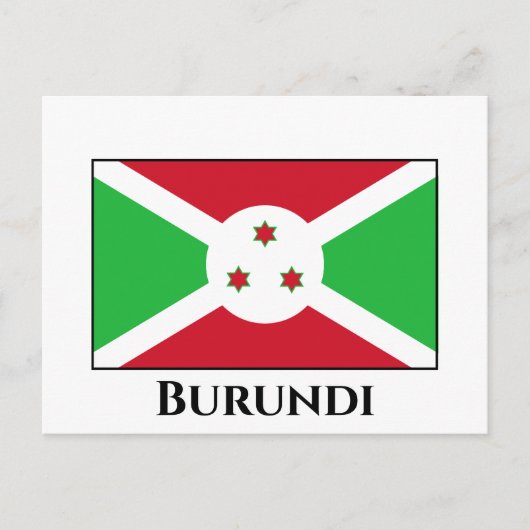 Burundi Flag Briefkaart (Voorkant)