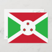 Burundi Flag Briefkaart (Voorkant / Achterkant)