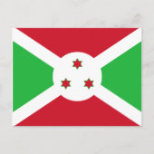 Burundi Flag Briefkaart (Voorkant)