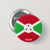 Burundi Flag Charming Patriotic Ronde Button 5,7 Cm (Voorkant /achterkant)