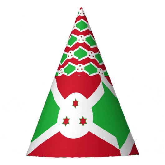 Burundi Flag Feesthoedjes (Voorkant)