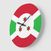 Burundi Flag Grote Klok (Hoek)